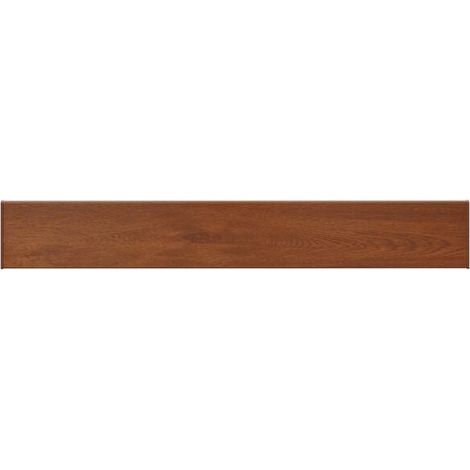 Appuis de fenêtre en bois brun, 160 x 20 x 4,5 cm, en PVC. (1/5)