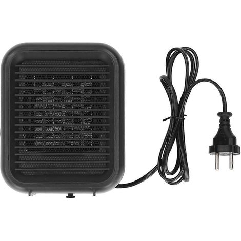 Chauffage soufflant portable à 2 niveaux réglables, 800 W, chauffage rapide, mini chauffage d'appoint pour bureau ou table (UE)