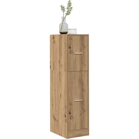 Armoire d'apothicaire-Meuble de rangement chêne artisanal bois d'ingénierie 683524 (1/5)