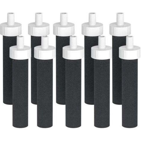 Lot de 10 filtres à eau de rechange Brita - Compatibles avec les filtres à eau Brita BB06 rigides, en acier inoxydable et pour le sport (1/4)