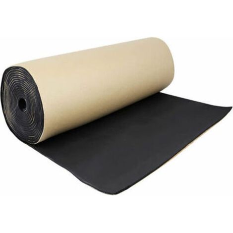 Isolation phonique insonorisee de voiture insonorisant mousse acoustique anti-bruit coton auto-adhesif isolation thermique mousse insonorisant, 1 rouleau 100 cm 100 cm, 3 mm, modele : noir 14 (1/4)