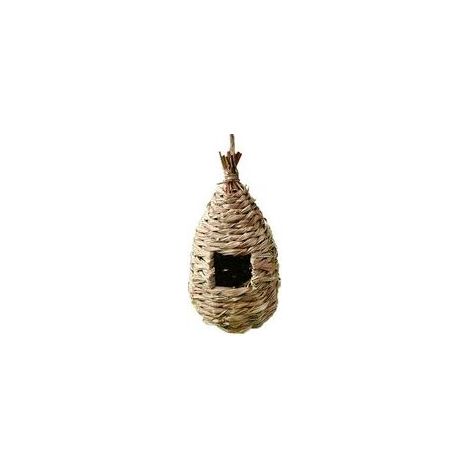 Nid pour oiseaux, nid suspendu fait à la main pour colibris, adapté aux petits colibris, troglodytes, moineaux, serins, canaris, mésanges et autres oiseaux.-Crezuo (1/4)