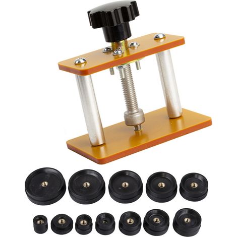 Kit de réparation et de remplacement pour presse à montres, fermeture de boîtier, machine à estamper avec 12 matrices, modèle 1 (1/5)