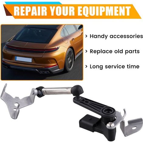 Available in only one color: black and silver Material: plastic and metal Mounting bracket for the headlight range control sensor on the car headlight. (1/5)