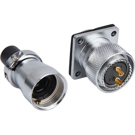 Connecteur Industriel Mâle/Femelle 2 Pôles IP67 500V pour Éclairage LED WS20