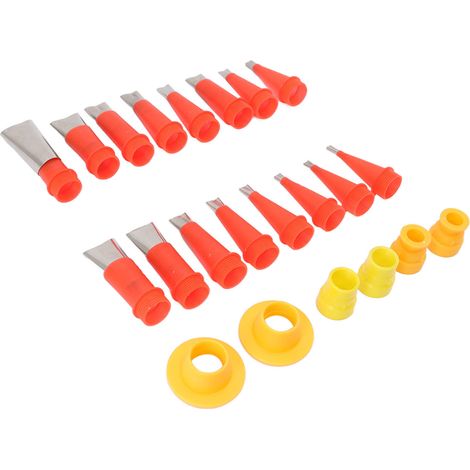 Ensemble de 16 applicateurs de calfeutrage en acier inoxydable et de 6 outils de finition pour calfeutrage de base de connexion pour la décoration intérieure (1/5)