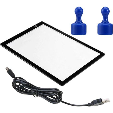 Boîte Lumineuse LED A4 avec Surface Mate en Acrylique, Tablette à Dessin Légère Attachée par Aimants, Économiseur D'énergie, pour Calligraphie et Animation 2d (1/5)