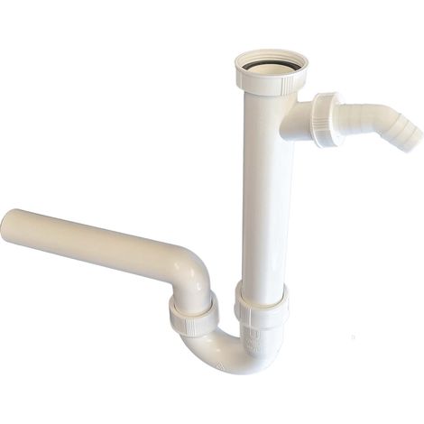 tecuro Ablaufgarnitur Siphon Geruchsverschluss - mit Ø 40 mm Abgang nach hinten