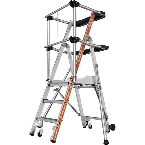 Scaletta a castello 3 gradini - Altezza max di lavoro 3m - 2274163
