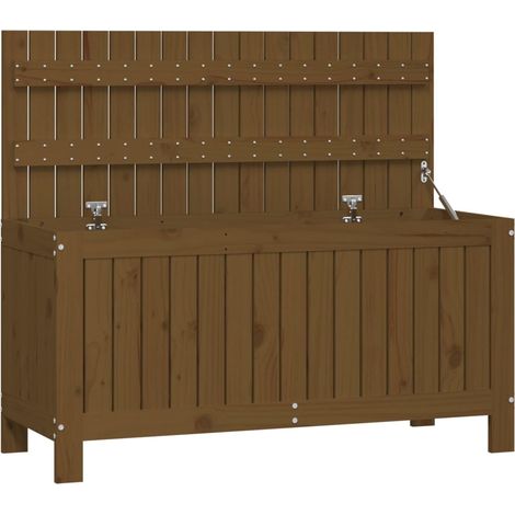 Garden Storage Box Honey Brown 108x42.5x54 cm Solid Wood Pine vidaXL