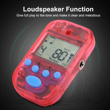 Mini métronome numérique M50 (rouge) (1/5)