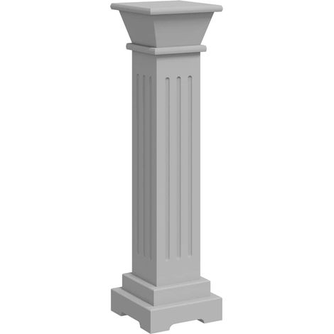 Maison Exclusive - Support pilier classique carré pour plantes Gris 17x17x66cm MDF (1/5)
