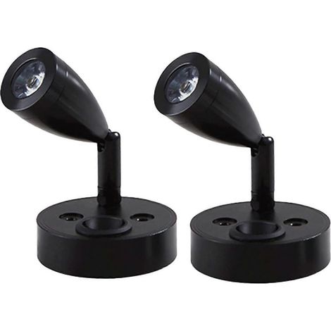 Lot de 2 lampes de lecture LED 12V dimmables spots chevet camping-car 6000K blanc (1/5)