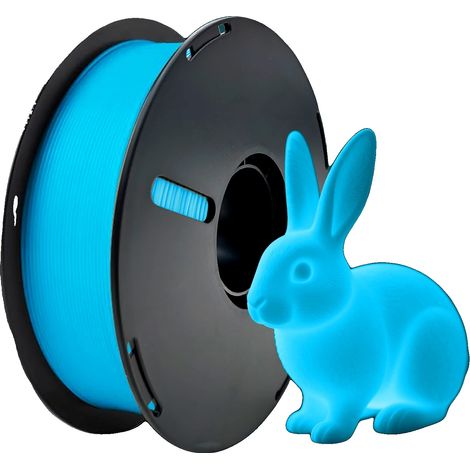 Filament PLA, diamètre 1,75 mm, fonction phosphorescente, Bleu 1KG (1/2)