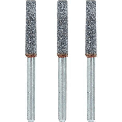 Lot de 3 meules diamantées de 4 mm (5/32 po) pour affûter les chaînes de tronçonneuses rotatives. (1/5)