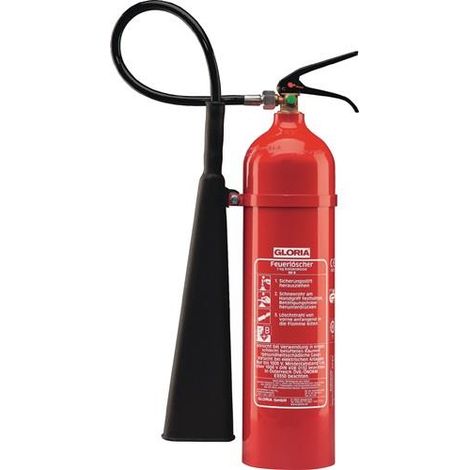 Gloria Extincteur au dioxyde de carbone ( 9173482095 ) 5 kg avec support mural