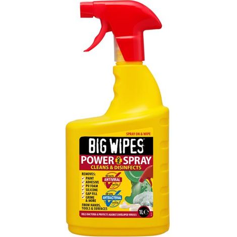 Big Wipes 2448 0000 Power Spray Pro+ Antiviral Cleaning Spray 1 litre BGW2448 (1/6)