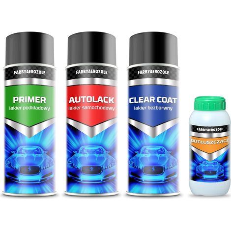 Großes Set aus Grundierung, Basislack und Klarlackspray für Renault NV432 (1/5)