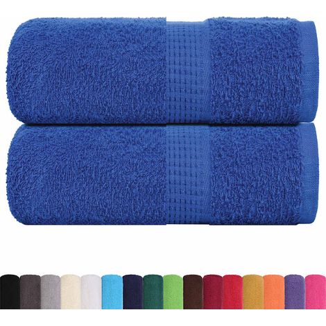 Serviettes de toilette FROGN 2 pièces Bleu 30x30 cm 360 g/m²