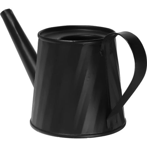 Arrosoir pour plantes, mini arrosoir en métal avec poignée ergonomique, lot de 4, noir (1/5)