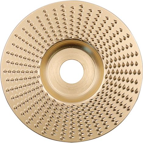 Disque de polissage pour meuleuse d'angle, disque de ponçage pour le travail du bois, roue de polissage pour le façonnage, plateau à thé en bois, outil de sculpture sur racines, modèle plat doré de 98 (1/5)