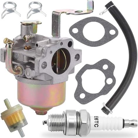 227-62450-10 Carburateur de Tondeuse à Gazon pour Robin EY20 EY15 DET180 pour Wisconsin WI-185 Groupe électrogène Remplace 228-62451-10 Carburateur de soufflerie avec Joints Bougie d'allumage
