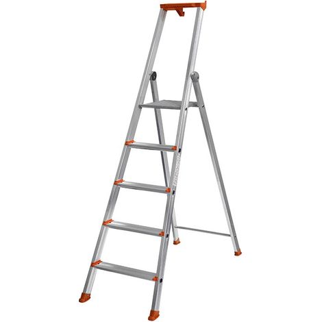 Trittleiter DUARIB Aluminium 5 Stufen PRO 54 - 609205 (1/2)