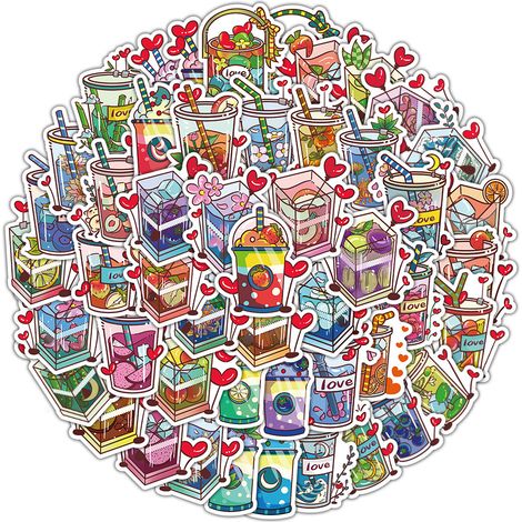 60pcs Retro Graffiti Stickers(Style 39) Waterproof Car Trunk Wate