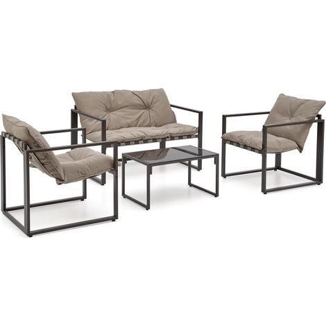 Conjunto de muebles de exterior Houston 1459 , 0x0x0cm, Tapiz, Metal (1/5)