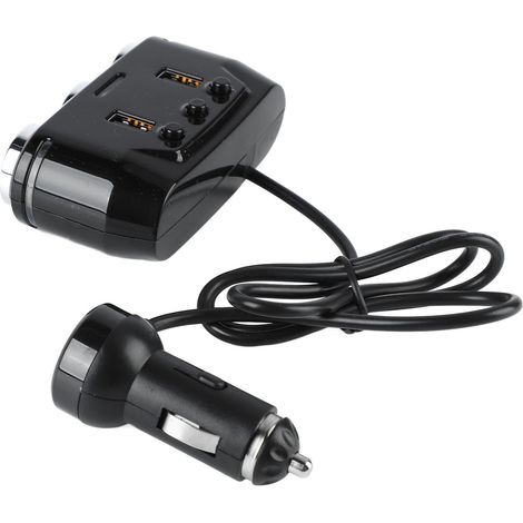 Adaptateur allume-cigare DC12V vers 24V, prise triple robuste et durable, répartiteur longue durée pour voiture. (1/5)
