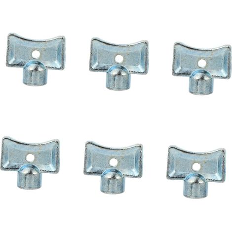 TOPBATHY Clé de Purge Radiateur 6 Pièces Alliage de Zinc pour Soupapes D'échappement de Radiateur Usage Plomberie Chauffage Maison Hiver (1/4)
