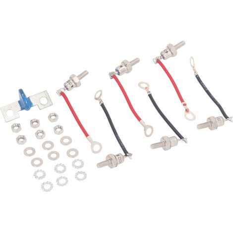 Kit de diodes et résistances ZX25A avec rondelles et écrous, composants électroniques pour roue redresseuse Stamford RSK1001 (1/5)