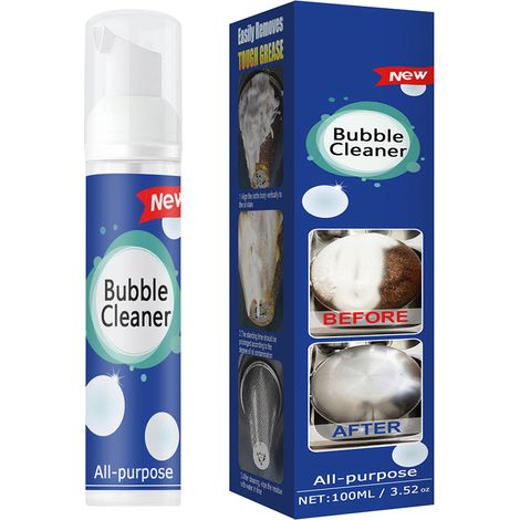 Nettoie-Ménage Foam Cleaner [Nettoyant Multi-Surface Spray 30/100ML] Dégraissant Puissant Sans Rinçage (1/5)