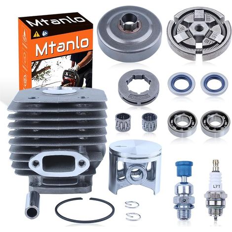 Kit de cylindre, piston, embrayage, vilebrequin et roulement pour tronçonneuse Husqvarna 261, 262 et 262Xp 503541171, 503 54 11 72 (1/5)