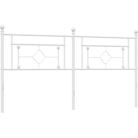 Maison Exclusive - Cabecero de repuesto de metal blanco 180 cm