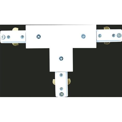 Conector de carril triple Len blanco