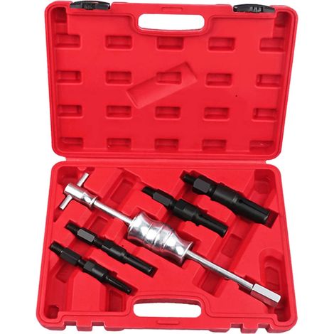 Extracteur de Roulement, Kit d'Extracteur de Roulement, Ensemble d'Extracteur de Roulement à Trou Borgne, Extracteur de Roulement Intérieur 5 Pièces, 9 Pièces ou 16 Pièces pour