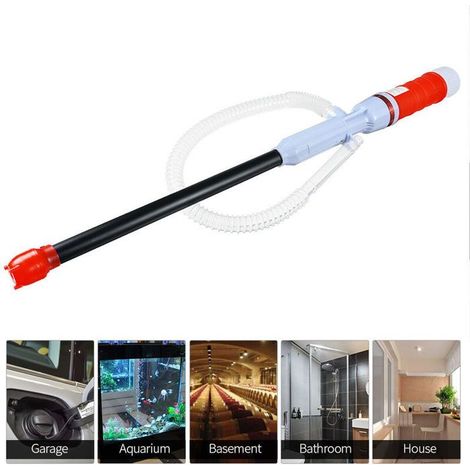 1 unité Pompe à siphon électrique sur batterie, transfert d'eau et de carburant, pompe portable pour jardin, garage et bricolage (1/4)