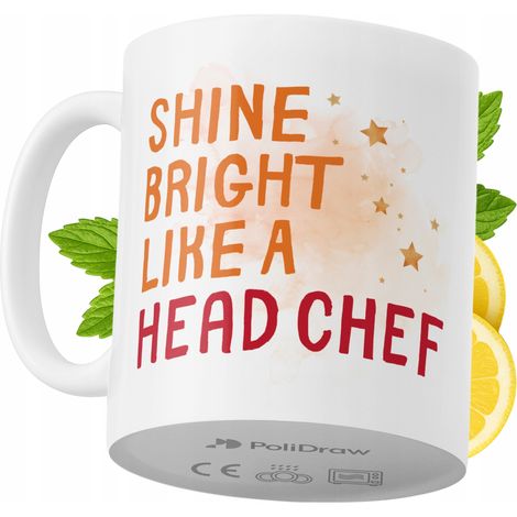 Lustige Tasse für den Chefkoch – Kaffee- oder Teebecher mit witzigem Textdesign – ideal für Geburtstage, Namenstage, Feiertage und besondere Anlässe. Hochwertige Tasse für Zuhause, Büro und Arbeit. Fa