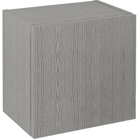 Meuble de rangement ESPACE 35x35x22cm, 1x porte, gauche/droite/chêne argenté (1/4)