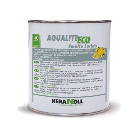 KERAKOLL 72904 AQUALITE ECO SMALTO LUCIDO A 005 CENIZA 0,75 litro - ref: K72904