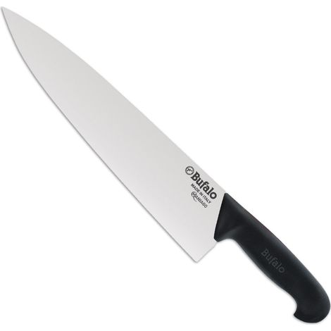 Coltello Trinciante Lama 26 cm Bufalo Cuoco S667/26 Manico Nero