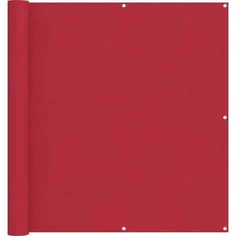 Schermo da balcone Rosso 110 x 800 cm Tessuto Oxford vidaXL