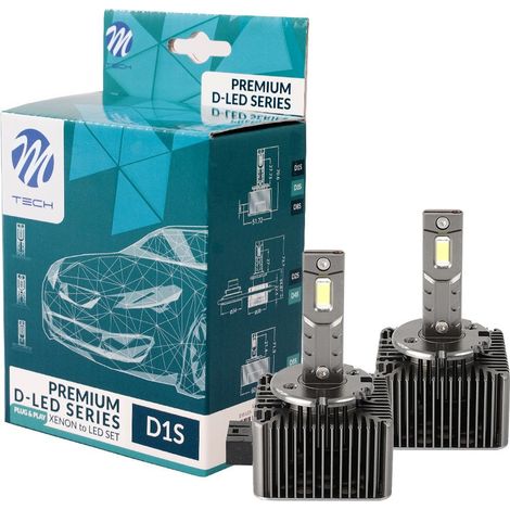 2 AMPOULES LED D1S 6000K 35W 90V 8400 LUMENS