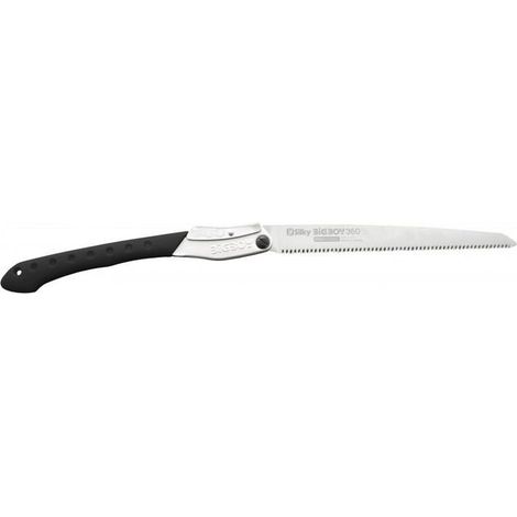 Silky 350-36 Bigboy Sega Pieghevole con Denti Medi Lama 360 mm Acciaio SK-4 Impugnatura Antiscivolo Custodia con Clip da Cintura colore Argento Nero (1/2)