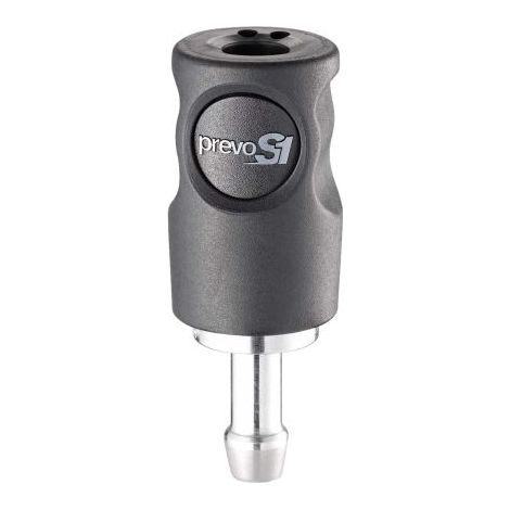 Raccord rapide de sécurité PREVOST, Tuyau cannelé 8mm ISO C6 en Corps Composite ( Prix pour 1 )