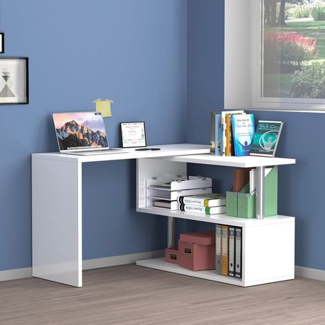 Bureau - Blanc Brillant 120x50x75h cm (1/5)