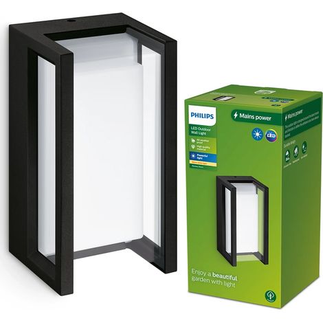 Philips LED Pyrona 8720169266711 Applique LED extérieure LED 12 W noir V173083 (1/4)