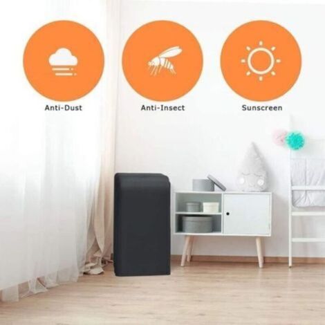 Housse de Climatiseur Transportable étanche Protection pour Portable - 40x46x75cm(noir) (1/5)