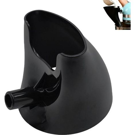 Entonnoir à farine pour robots pâtissiers - Entonnoir à farine - Noir - Entonnoir à farine pour robots pâtissiers - Entonnoir à farine moulé - Fournitures de pâtisserie - Entonnoir à poudre pour robot (1/5)